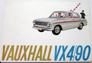 1964 Vauxhall VX 4/90 Sales Brochure Color Oversized Original Printed in England