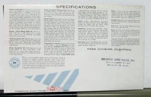 1960 Ford Station Wagon Sales Folder