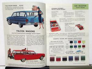 1960 Ford Falcon Wagon Special Report Sales Brochure