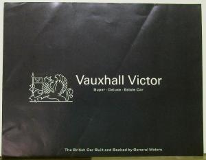 1964 Vauxhall Victor Super Deluxe Estate Car CANADIAN Sales Folder Original