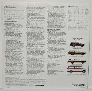 1976 Ford Station Wagons Sales Folder - Canadian