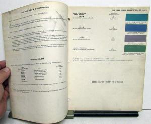 1960 Ford Full Line Falcon Thunderbird Trucks Paint Chips DuPont Leaflets