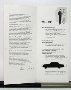 1960 Ford Falcon Sales Brochure