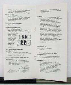 1960 Ford Falcon Sales Brochure