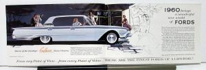 1960 Ford Falcon Thunderbird Fairlane 500 Galaxie Sales Folder