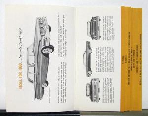 1960 Ford Edsel Ranger Villager Quick Facts Sales Brochure Original