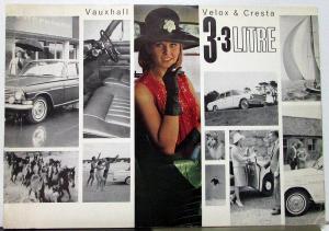 1965 Vauxhall Velox & Cresta UK England Market Color Sales Brochure Original