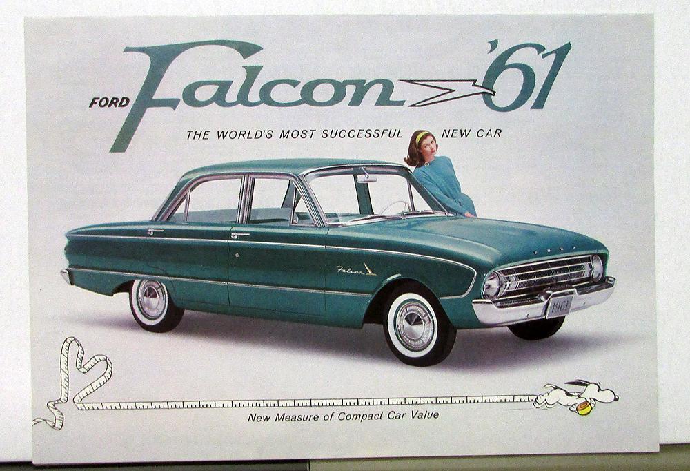 1961 Ford Falcon Sales Folder Dtd 8 60 Form FDC 6131