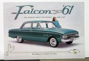 1961 Ford Falcon Sales Folder Dtd 8 60 Form FDC 6131