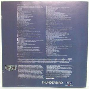 1979 Ford Thunderbird Canadian Sales Brochure Yellow Title on Cover 3/79