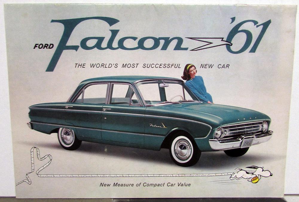 1961 Ford Falcon Sales Brochure with the Peanuts Characters