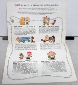 1961 Ford Falcon Sales Brochure with the Peanuts Characters