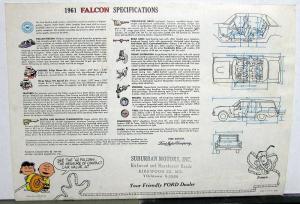 1961 Ford Falcon Sales Brochure with the Peanuts Characters