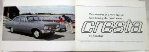 1967 Vauxhall Cresta England Market Right Hand Drive Color Sales Brochure Orig