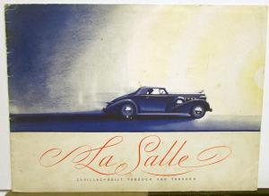 1936 Cadillac LaSalle Sedan Coupe Prestige Dealer Sales Brochure Original