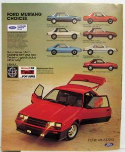 1981 Ford Mustang Sales Brochure - Canadian