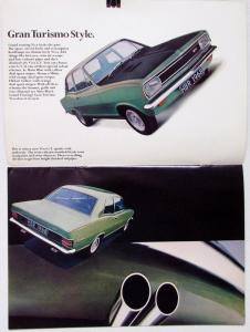 1968 Vauxhall Viva Gran Turismo England Market Right Hand Dr Sales Brochure Orig