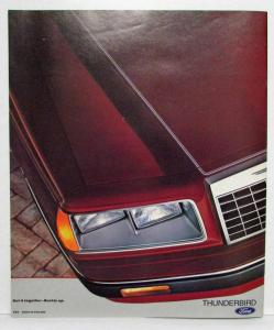 1983 Ford Thunderbird Sales Brochure - Canadian