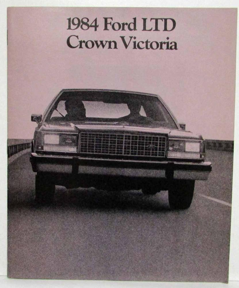 1984 Ford LTD Crown Victoria Sales Brochure - Canadian