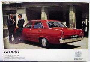 1968 Vauxhall Cresta England Market Right Hand Drive Color Sales Brochure Orig