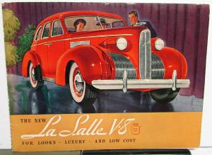 1939 Cadillac LaSalle Prestige Color Original Dealer Sales Brochure Spiral Bound