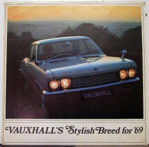 1969 Vauxhall Full Line England Market Right Hand Drive Sales Brochure Original