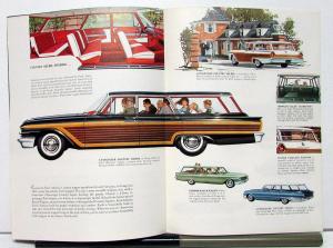 1961 Ford Fairlane 500 Galaxie Wagons Sales Brochure