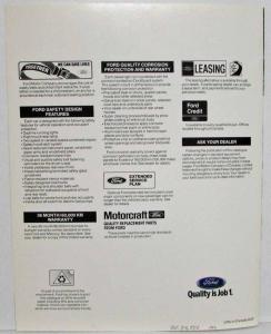 1992 Ford Probe Sales Brochure - Canadian