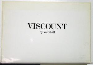1970 Vauxhall Viscount England Market Right Hand Drive Color Sales Brochure Orig