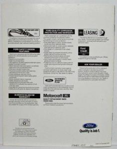 1992 Ford Taurus Sales Brochure - Canadian