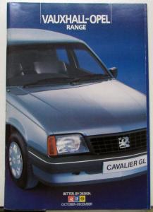 1985 Vauxhall Opel GM England Car Sales Catalog Nova Astra Cavalier Manta & More