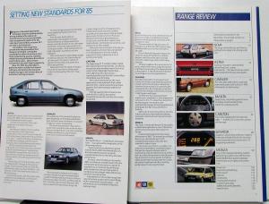 1985 Vauxhall Opel GM England Car Sales Catalog Nova Astra Cavalier Manta & More