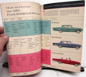 1961 Ford Galaxie Starliner Sunliner Station Falcon Wagon Buyers Digest Magazine