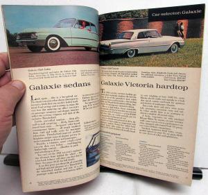 1961 Ford Galaxie Starliner Sunliner Station Falcon Wagon Buyers Digest Magazine