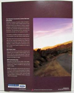 2005 Ford Mustang Accessories Sales Brochure - Canadian