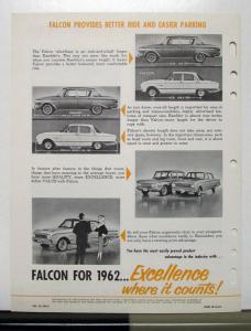 1962 Ford Falcon Compared to Rambler Review Booklet