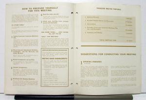 1962 Ford Handling Customer Complaints Service Managers Meeting Guide