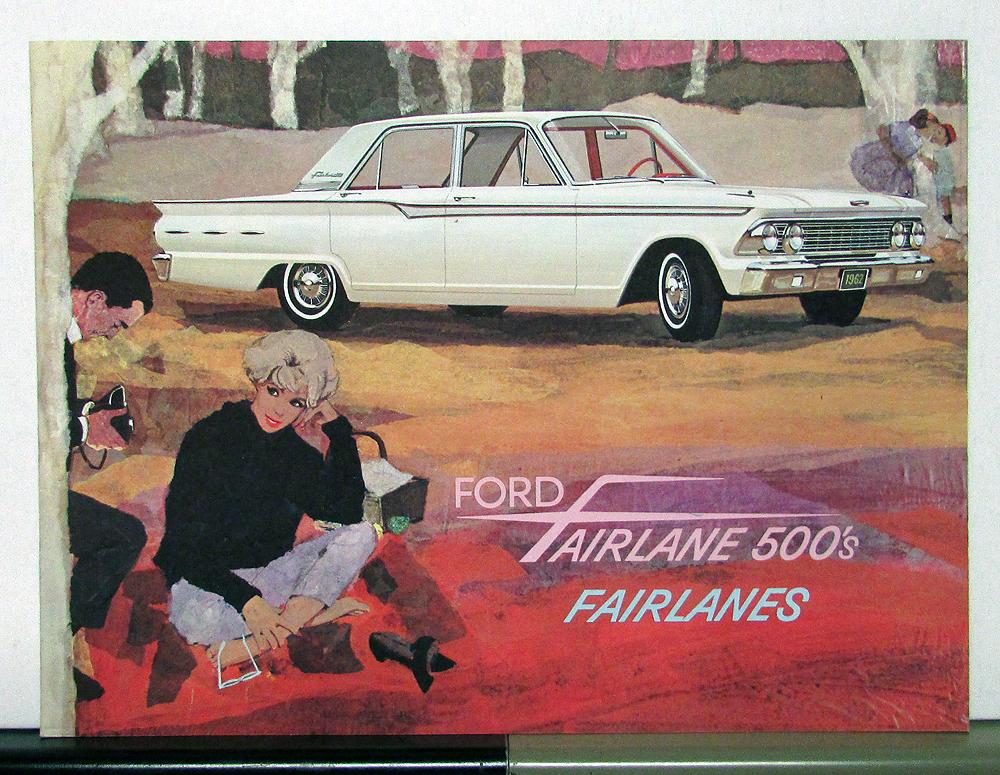 1962 Ford Fairlane 500 Sales Brochure In Swedish Text