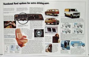 1976 Ford Econoline Vans Truck Sales Brochure Original Dtd Feb 76