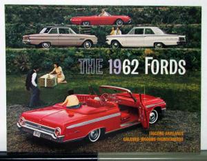 1962 Ford Falcon Fairlane Galaxie Wagons Thunderbird Sales Folder Revised