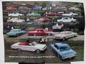 1962 Ford Falcon Fairlane Galaxie Wagons Thunderbird Sales Folder Revised