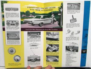 1962 Ford Accessories Brochure Falcon Fairlane Thunderbird Wagons Trucks