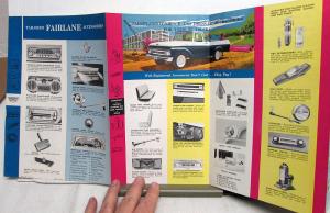 1962 Ford Accessories Brochure Falcon Fairlane Thunderbird Wagons Trucks