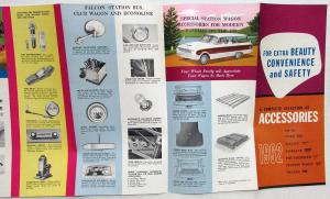 1962 Ford Accessories Brochure Falcon Fairlane Thunderbird Wagons Trucks