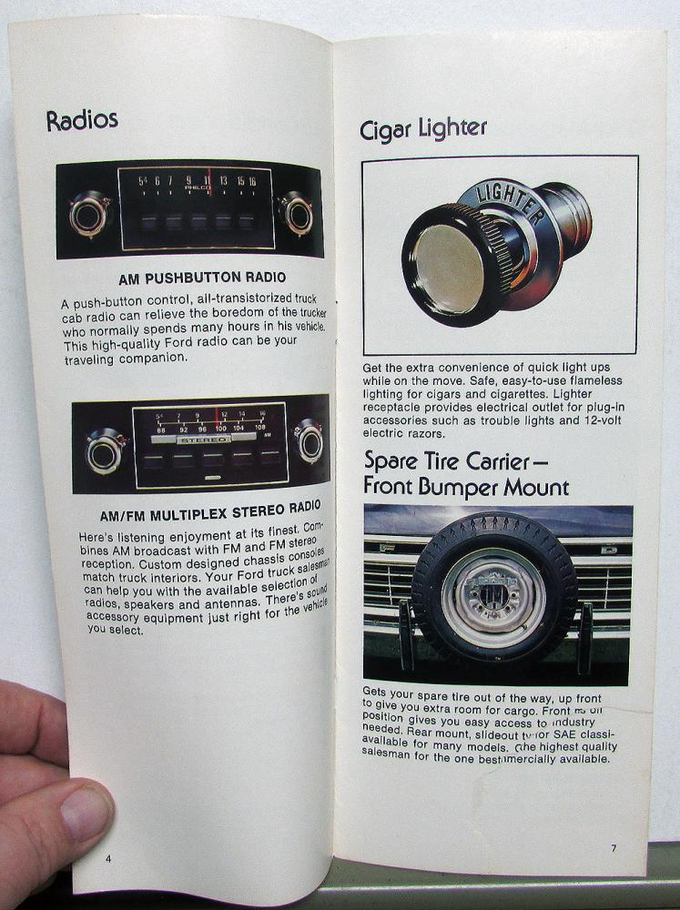 1976 Ford Accessories Light Trucks Bronco Econoline Van Sales Brochure