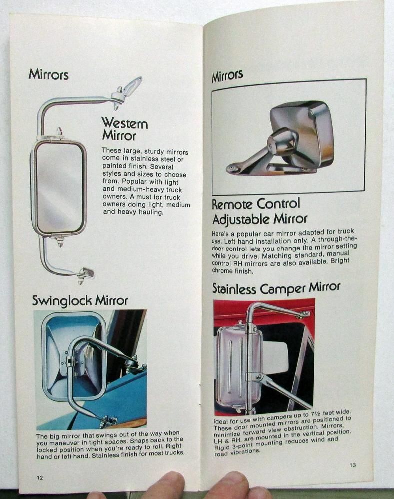 1976 Ford Accessories Light Trucks Bronco Econoline Van Sales Brochure