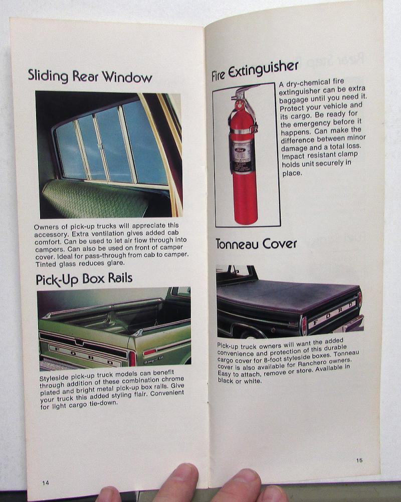 1976 Ford Accessories Light Trucks Bronco Econoline Van Sales Brochure