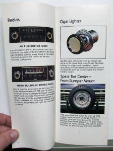 1976 Ford Accessories Light Trucks Bronco Econoline Van Sales Brochure Original