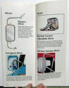 1976 Ford Accessories Light Trucks Bronco Econoline Van Sales Brochure Original