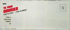 1976 Ford Courier Pickup Truck Sales Folder Mailer Original